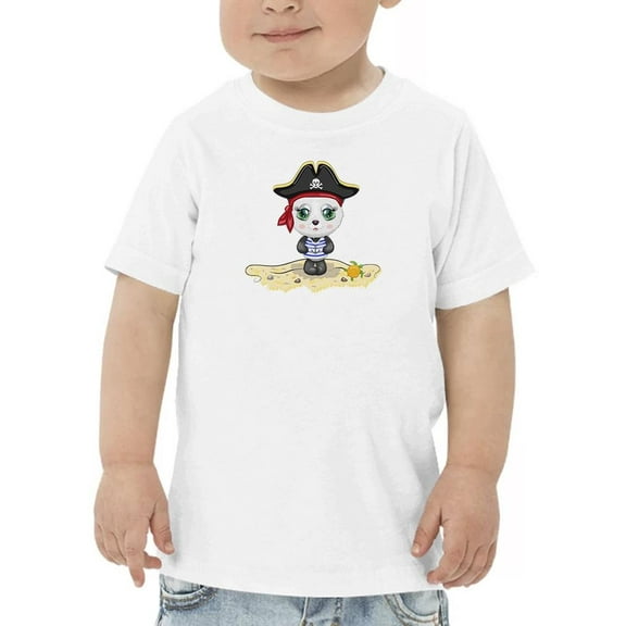 Sweet Pirate Panda W Bandana T-Shirt Toddler -Image by Shutterstock,  4 Toddler