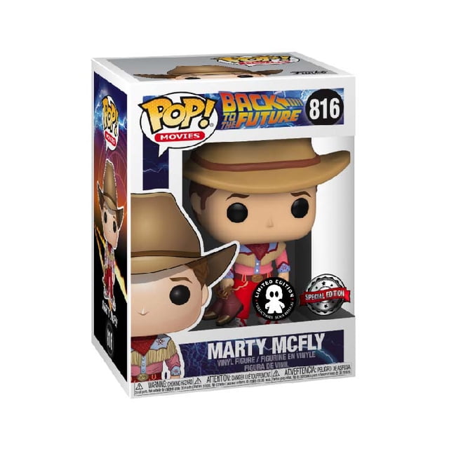 ¡Funko Pop! Películas Regreso al futuro Marty McFly Cowboy Outfit Exclusivo #816 Funko POP
