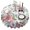 Pioneer Flower Floral-3, variant on Pioneer Flower Floral Print Pattern Round Tablecloth 60"x60",Wrinkle Wipeable Table Cloth for Kitchen Dining Room Picnic Patio Party