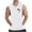 White, variant on Axiiglly Tank Tops for Men Soft Cotton Hooded Tank Top Sleeveless Workout Tank Top with Pockets Casual Gym Tank Tops Summer Vacation Hawaiian Beach Tank Top