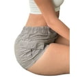 thumbnail image 3 of Michellecmm Women Cargo Shorts Solid Color Vintage Elastic Casual Summer Low Waist Shorts with Pockets for Nightclub Streetwear, 3 of 9