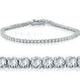 thumbnail image 1 of Bracelet Tennis Rond en Or Blanc 18K avec Diamants 3 Ct 7 Pouces, 1 of 4