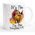 thumbnail image 6 of It's Fine Funny Coffee Mug, Funny Gifts for Women and Men. 11oz Coffe Cup (White), 6 of 6