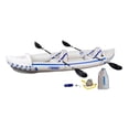 thumbnail image 2 of Sea Eagle Pro 3 Person Inflatable Kayak, Paddles, and 2 Reflex Life Jackets, M/L, 2 of 11
