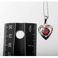 thumbnail image 3 of R.H. Jewelry Stainless Steel Grandmather Red Crystal Heart Pendant, 3 of 3