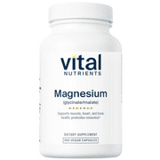 Vital Nutrients Magnesium Glycinate/Malate promote calcium 100 vcaps