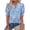 Floral Pink Blue, variant on BTFBM Summer Blouses for Women Dressy Casual Fashion Spring Tops Floral Boho V Neck Puff Short Sleeve Top Shirts