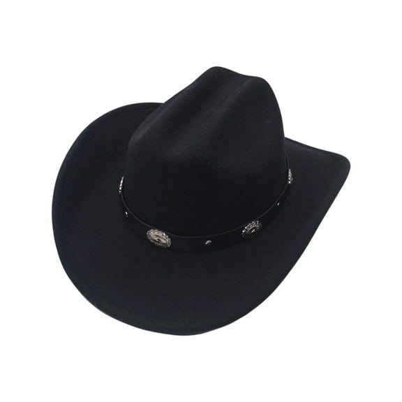 UJNDER Western Cowboy Hat for Men and Women Stylish Accessory Ideal for Outdoor Events and Festivals Cowboy Hat Black