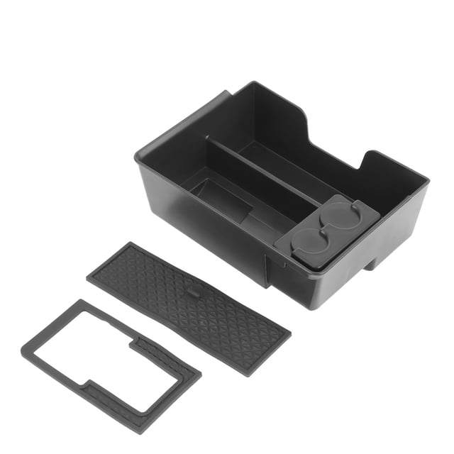Interior del vehículo Caja de Almacenamiento Central Portavasos Coche Accesorio para Tesla Modelo 3/Y