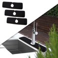 thumbnail image 5 of 3x Faucet Absorbent Pads Buckle Design Reusable Washable Guard Pad Sink Mat for Kitchen Bathroom Countertop and Sink RV Towel Mat Keep Dry - Black Small, 5 of 9
