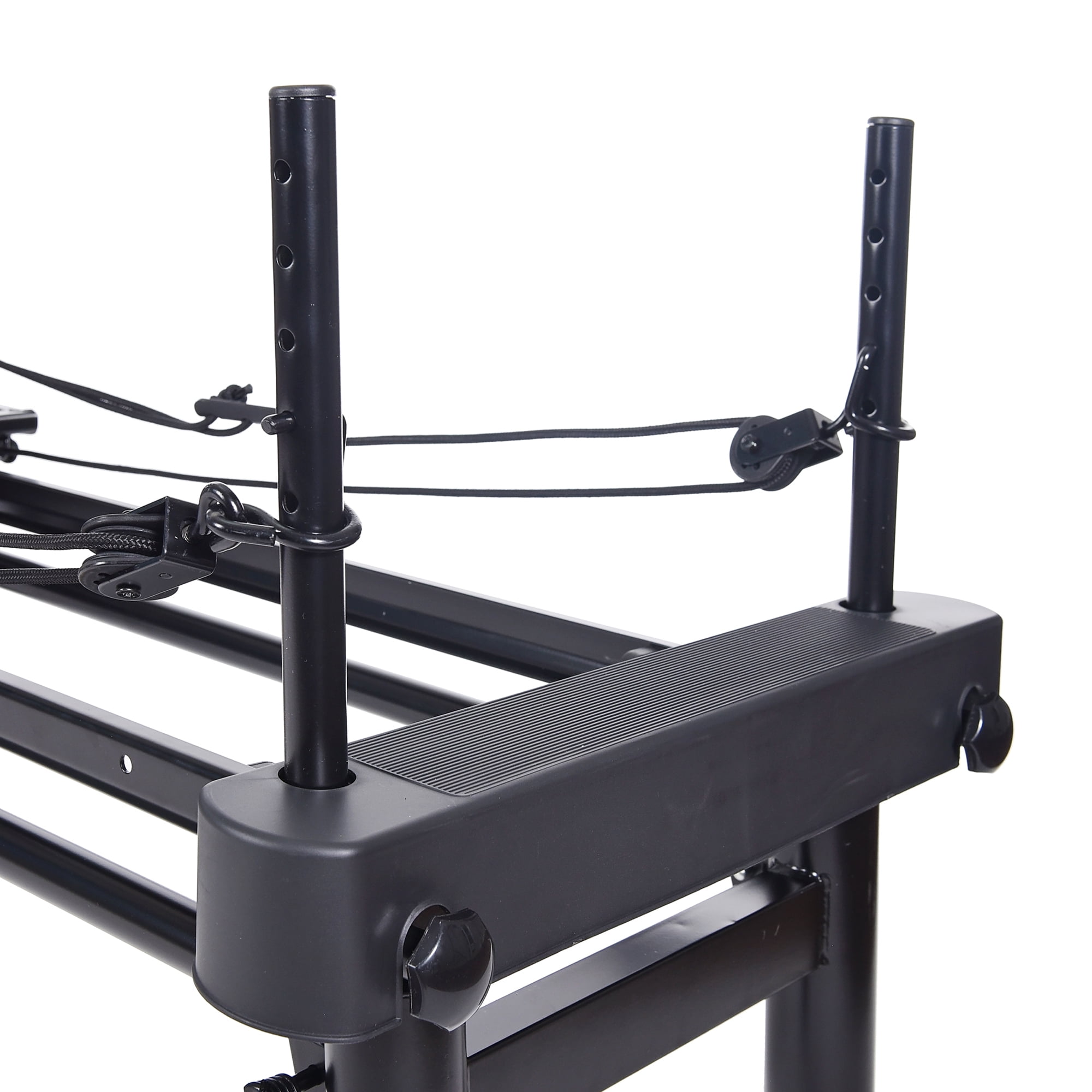 Built for durability and stability, the Stamina Products 701 Premier Reformer boasts a weight limit of 300 pounds and is constructed from sturdy steel material. The gray-colored machine is backed by a 90-day manufacturer warranty for added peace of mind. With pulley risers, non-skid supports, and rope adjustment brackets, this reformer ensures a secure and seamless workout experience. Elevate your AeroPilates routine with the Stamina Products 701 Premier Reformer and enjoy a convenient and comfortable fitness journey in the comfort of your own home.