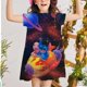 thumbnail image 1 of Niñas verano bohemio Disneyland Stitch princesa vestido de mujer playa sol falda niñas diario Casual Wear3T Gao Jinjia LED, 1 of 2