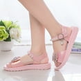 thumbnail image 6 of JSCDRPDWL Size 7 Toddler Sandals Girls Princess Shoes for Girls 5-6 Years Old Girls' Kids Open Toe Ankle Strap Princess Dress Sandals for Wedding Party-Toddler Shoes Gift for Three Year Old Girl, 6 of 9
