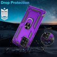 thumbnail image 4 of Samsung Galaxy A71 5G Case (Not Fit Galaxy A71 4G) with HD Screen Protector, Dual Guard Protection Series Case with Portable Magnetic Ring Stand for Samsung A71 5G (Purple Military Case), 4 of 15