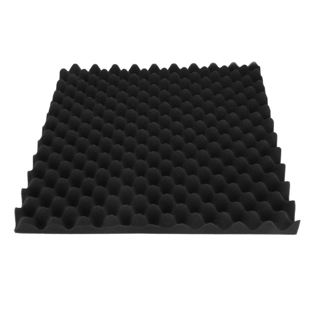 Akozon 10Pcs Flame Retardant Wave Sound Insulation Sponge, Acoustic