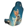 thumbnail image 2 of Wukai Cute Angel Winged Rabbit Full Set Car Seat Covers with Soft Padding Universal Auto Front Seats Protector and Cushion Mat, 2 of 5
