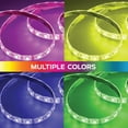 thumbnail image 3 of Monster 6.5ft Color-Changing LED Light Strip, Remote Control, USB-Powered, Easy Installation, 3 of 11