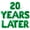 Green, variant on Letter Balloons - 20 YEARS LATER 16" Inch Alphabet Letters Foil Mylar Balloon 20th Anniversary Party Banner (Red)