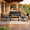 Dark Grey-4, variant on 4-Piece All-Weather steel Patio Conversation Set - Thick Cushioned Outdoor Sofa with Tempered Glass Coffee Table, Waterproof Backyard/Porch/Balcony/Poolside Furniture Dark Grey