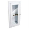 Sandusky Lee 8012 9 Fire Extinguisher Cabinet Semi Recessed 5 lb White