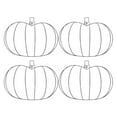 thumbnail image 2 of Autumn Pumpkin Shaped Metal Wreath Form,Kitchen DIY Craft Decorations,Autumn Thanksgiving Holiday Home DIY Project Craft,Large Pumpkin Wreath Form Metal Wire Frame,Indoor Outdoor Garden Porch(4 pcs), 2 of 7