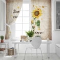 thumbnail image 5 of Sunflower Blackout Curtains for Bedroom/Living Room, Vintage Botanical Thermal Insulated Kitchen Drapes with Grommets, Light Blocking Window Treatment, 2 Panels 52" x 54", 5 of 7
