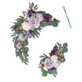 thumbnail image 1 of Artificial Flower Swag Set of 2 for Wedding Welcome Sign Floral Decoration, 1 of 10