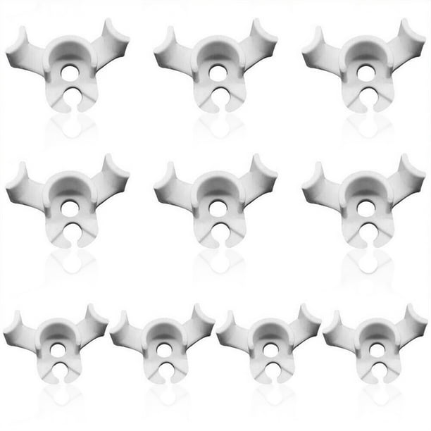 Plantas Benders Dobling Clips Entrenadores Ramas de jardinería Fijación reutilizable Fijación Vegetal Plántulas Abramenas de entrenamiento Blanco 10 Paquetes Monstrate HA011130-02B