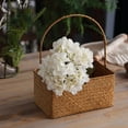 thumbnail image 3 of Artificial Flowers,1 Bunch 6 Heads Fake Flower Realistic, Reusable Simulation Hydrangea for Home Wedding Party Photography Props Decor DIY,White, 3 of 7