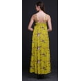thumbnail image 4 of Bimba Robe Longue en Rayonne Imprimée d'Oiseaux pour Femmes Chic Bohème Été Maxi Plage-TG, 4 of 5