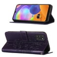 thumbnail image 5 of Galaxy A31 Phone Case, Dteck Embossed Butterfly Magnetic Flip PU Leather Wallet Foilo Case Stand Protective Cover with Hand Strap [Built-in card slots/money pocket] for Samsung Galaxy A31, Purple, 5 of 5