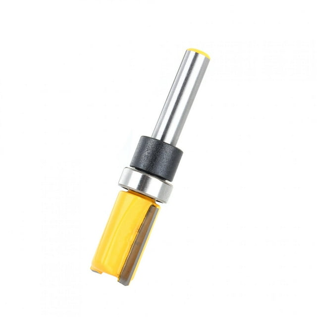 Woodworking Flush Trim Bit, Wear Resistance Shank Cutter 58Mm High Hardness For Three-Dimensional Clearance Angle For Trimming For Slotted ANGGREK Flush Trim Bit