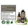 thumbnail image 5 of Hair Growth Plus 1fl.oz, Organic Bamboo Leaf, Natural Hair Growth Booster for Women and Men, Collagen Supplements - Herbal Goodness, 5 of 7