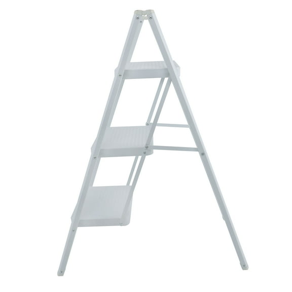 Labwork 3 Step Ladder Folding Step Stool with Anti-Slip Pedal Aluminum Portable Kitchen Ladder Suitable for Household Office 330LBS Capacity