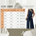 thumbnail image 5 of SHIBEVER Two Piece Sets for Women Summer Outfits Lounge Sets Mock Neck Tops Wide Leg Crop Pants Vacation Travel Outfits for Womens Clothes Elastic Waist Wide Leg, 5 of 8