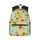 thumbnail image 1 of Balery White Polka Dot Sunflower A Mochila para Mujeres y Hombres, Mochila Ligera Casual para Viajes, Mochila Clásica Básica para la Universidad, 1 of 6