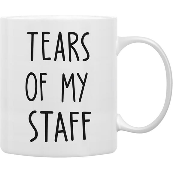 Tears of My Staff Mug, Funny Boss Gifts Coffee Mugs, Bosses Day BossGifts Staff Gift Tea Cup Gifts for Boss Women Men, Funny BossCoffee MugCoffee Cups Ceramic 11oz