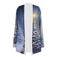 thumbnail image 4 of Veste Légère pour Femmes Cardigan à Manches Longues Cardigan de Noël Pulls Veste Grande Taille, 4 of 5