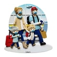 thumbnail image 5 of Personalized Masked Travelling Family of 4 Christmas Ornament 2024 - Save Travels Vacation Keepsake, 5 of 10