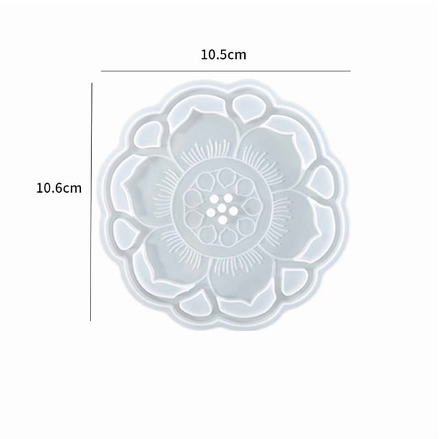 Molde de posavasos de silicona de forma irregular for pegamento de cristal - Moldes de fundición de resina epoxi for bricolaje