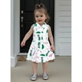thumbnail image 6 of BemeyourBBs Kids Toddler Baby Girl Summer Golf Dress Outfit Athletic Workout Dress Clothes Sleeveless Tank Dress Lapel Collar Half Zipper A Line Dress Party Princess Dresses, 6 of 9