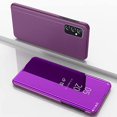 thumbnail image 2 of Mirror Case for Samsung Galaxy M23 Support Wireless Charging, Luxury View Smart Display Case Ultra Thin Phone Cover for Samsung Galaxy M23      Purplish Red, 2 of 10