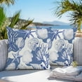thumbnail image 5 of Waterproof Throw Pillow Covers Set of 2, 26x26 Inch Coastal Blue Coral Decorative Pillowcases Outdoor Pillow Slip Cushion Covers Set for Couch Tent Summer Ocean Watercolor Shell, 5 of 7