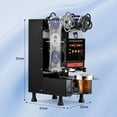 thumbnail image 2 of Ktaxon Cup Sealer Machine, 500-650 Cups/H, LCD Display, for 88-95mm Cups, Black, 2 of 8