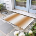 thumbnail image 2 of Burnt Orange White Ombre Doormat Outdoor Entrance 18"x30", Modern Abstract Art Farmhouse Gradient Absorb Moisture Dirt Door Mats, Non-Slip Rubber Backing Floor Mats Indoor, Low-Profile Front Rugs, 2 of 9