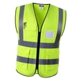thumbnail image 3 of Chaleco Reflectante de Seguridad Sunnimix Sin Mangas con Bolsillos Amarillo L, 3 of 8
