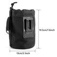 thumbnail image 3 of Funda para herramientas AJFHKJ, bolsa de trabajo para clavos y tornillos con clip para cinturón, negra, 3 of 8