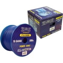 Absolute USA P16-500BL 16 Gauge 500-Feet Blue Spool Primary Power Wire Cable