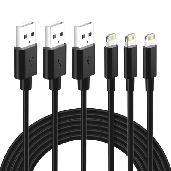 Typpkmm Lightning Cable - For Phone 6ft, Black