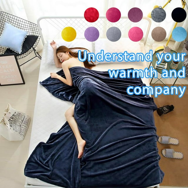 Xihbxyly Manta de Franela de Microfibra Suave, Diseño de Vellón de Doble Cara, Cálida y Acogedora para Todas Las Estaciones, Ideal para El Hogar y La Sala de Estar, Regalo para Hombres y Mujeres, Tam